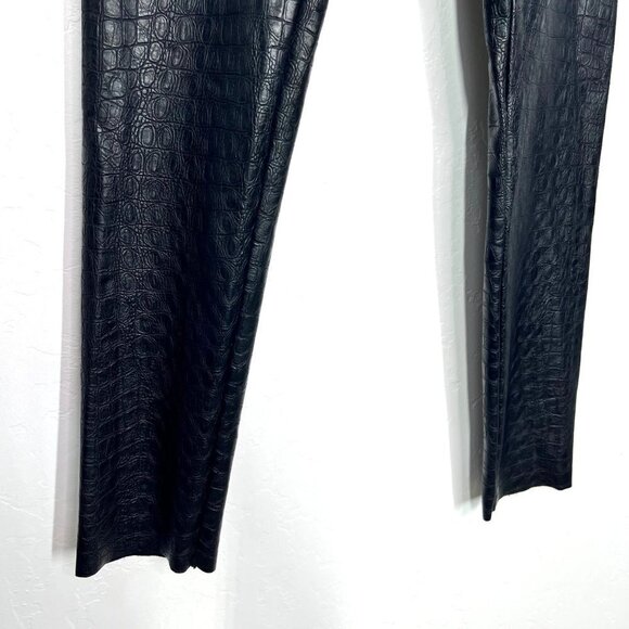 Commando Faux Leather Croc Leggings Black Size S Animal snake embossed textured - Picture 5 of 9